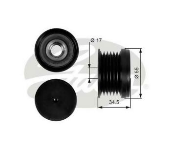 {DepartmanAdi} / KASNAK RULMANLI 6PK F240139 F576346 BOSCH AUDİ A3 VW POLO GOLF JETTA TOURAN SEAT İBIZA LEON SKODA {Ozet}