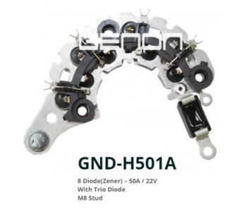 {Katagori} / DİYOT TABLASI HİTACHİ TİP M8 SAĞDA CİVATA HYUNDAİ SANTAFE TUSCON GNDH501   235599 