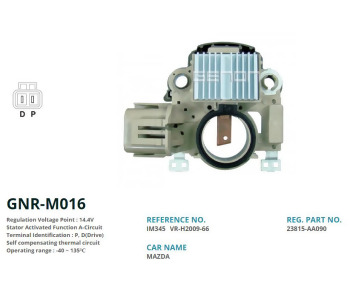 {DepartmanAdi} / KONJEKTÖR 12V MİTSUBİSHİ TİP P-D MAZDA 626 MAZDA 323 B2500 VRH200966 200995 IM345 YR591A  M016   M66 {Ozet}