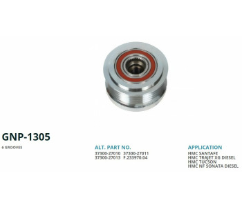 {DepartmanAdi} / KASNAK RULMANLI 6PK F233970 NİPPONDENSO HYUNDAİ SANTEFE KİA SPORTAGE CERATO TUCSON  {Ozet}