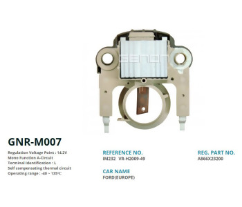 {DepartmanAdi} / KONJEKTÖR 12V MİTSİBUSHİ TİP  FORD ESCORT FİESTA  VRH200949 IM232 YR       M007      M49 {Ozet}