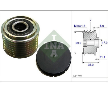 {DepartmanAdi} / KASNAK RULMANLI 7PK F563432 F234045 F237045 836533301 VİSTEON MAKO 7PK FORD TRANSİT V184 KSN91319  {Ozet}