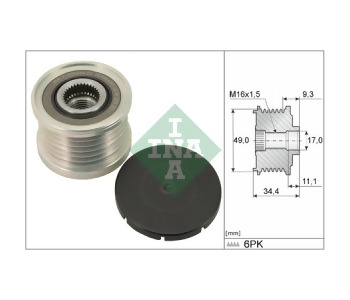 {DepartmanAdi} / KASNAK RULMANLI 6PK F236566 BOSCH PORSCHE 911 BMW X3 116 316 320 E46 E60  {Ozet}