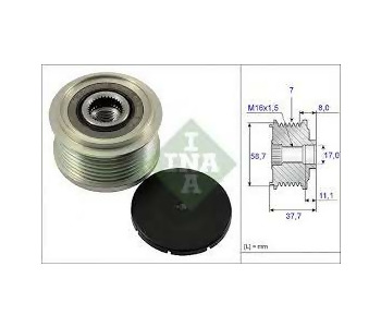 {Katagori} / KASNAK RULMANLI 7PK F556174 BOSCH FORD TRANSİT V347 V348 TOURNEO CUSTOM RANGER TOYOTA HİLUX KSN91307 