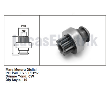 {DepartmanAdi} / MARŞ DİŞLİ 10D LUCAS TİP MF TRAKTÖR LEYLAND TRAKTÖR  54247034  TMB120  ML109   F42555   Z155  Z1515 {Ozet}