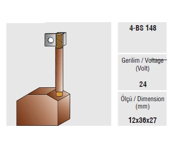 {DepartmanAdi} / MARŞ KÖMÜRÜ BOSCH TİP 12*36*28  MERCEDES DAF MAN VOLVO SCANİA MEGA  {Ozet}