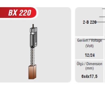 {Katagori} / ALTERNATÖR KÖMÜRÜ BOSCH TİP 6*4*17.5 FİAT PALİO 