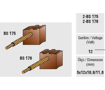 {Katagori} / MARŞ KÖMÜRÜ BOSCH TİP 5*12*11.5    BSX161-162 BSX175-176 MERCEDES VW OPEL MEGA  