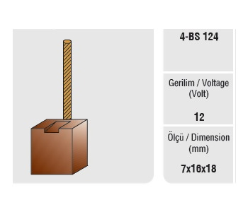 {DepartmanAdi} / MARŞ KÖMÜRÜ BOSCH TİP 7*16*18  BMW FORD MERCEDES {Ozet}
