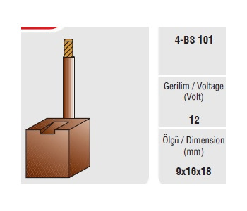 {DepartmanAdi} / MARŞ KÖMÜRÜ BOSCH TİP 9*16*18   MAGIRUS MERCEDES MEGA {Ozet}