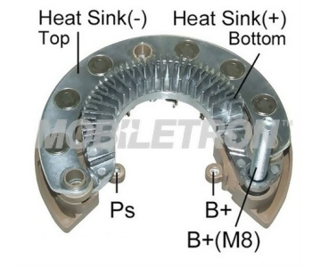 {Katagori} / DİYOT TABLASI MİTSUBİSHİ TİP  128MM  R-M8  6 DİYOT  RENAULT MASTER OPEL MOVANO  RM239 ARC5196S 