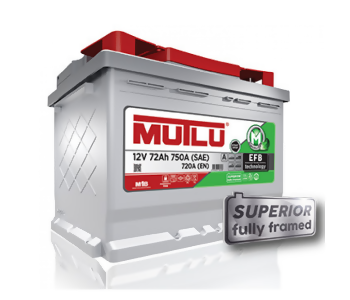 {Katagori} / AKÜ 12V 72A START STOP      EFB          MUTLU 
