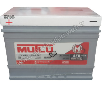 {Katagori} / AKÜ 12V 90A YUKSEK TERS     MUTLU 
