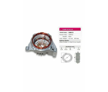 {DepartmanAdi} / STATÖR 12V 85A MAKO TİP ALBEA MULTİJET OPEL CORSA KAPAKLI  83668401  NURSAN 120912    YAVUZ 10072  {Ozet}