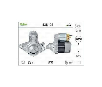 {DepartmanAdi} / MARŞ MOTORU 12V 8D 1.0KW VALEO TİP TOYOTA YARIS PEUGEOT 107 CİTREON C1 TS10E1 VAL438192  33295N {Ozet}