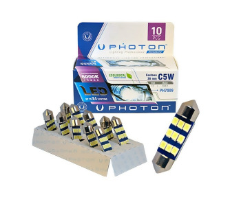 {DepartmanAdi} / LED 12V SOFİT AMPUL CW5 36MM ORTA BEYAZ 9 LEDLİ CANBUS  AD  PHOTON  {Ozet}