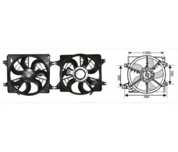 RMK-RFM3020 FAN MOTORU 12V HYUNDAİ ACCENT 99-02 DAVLUMBAZLI 97730 22010 97737 37100 97735 22000 25380 