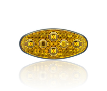 {Katagori} / LEDLİ AYDINLATMA LAMBA 12V 6 LEDLİ ELİPS AYDINLATMA SARI 