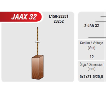 {Katagori} / ALTERNATÖR KÖMÜRÜ HİTACHİ TİP  7*5*18   FI391 FM311 FI355 FI356      