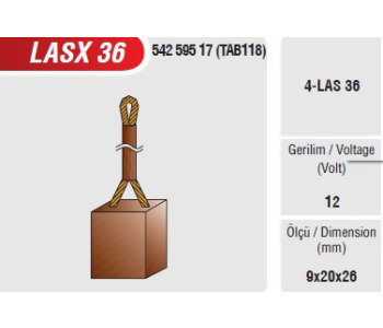 {Katagori} / MARŞ KÖMÜRÜ LUCAS TİP 9*20*24.5 FORD 1210 MF FATİH SCHUNK 