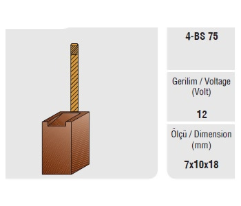 {DepartmanAdi} / MARŞ KÖMÜRÜ BOSCH TİP 7*10*18  OPEL FORD MERCEDES SCHUNK {Ozet}
