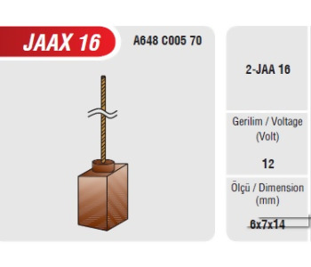 {Katagori} / ALTERNATÖR KÖMÜRÜ HİTACHİ TİP 6*7*14,5    FM302 MAZDA SUNNY  PTMX2 