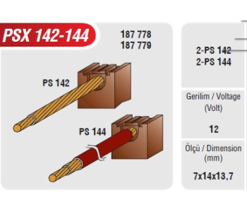{Katagori} / MARŞ KÖMÜRÜ VALEO TİP 7*14*13*70  D7R VW AUDI SEAT PEUGEOT PARTNER SCHUNK 