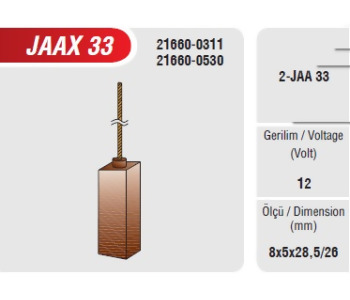 {Katagori} / ALTERNATÖR KÖMÜRÜ HİTACHİ TİP 5*8*28   FI364 ISUZU SCHUNK PNDX6 