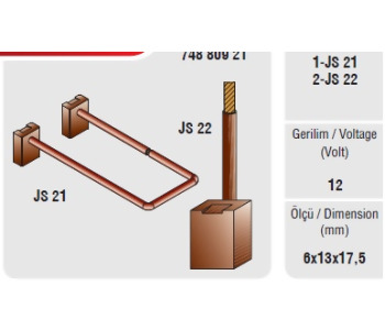 {Katagori} / MARŞ KÖMÜRÜ MAKO TİP 6*13*17.5 TOFAŞ DKŞ 1600 FORD TANUS SCHUNK 