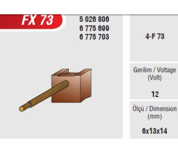 {Katagori} / MARŞ KÖMÜRÜ MOTOGRAFT TİP 6*13*14 FORD CONNECT FOCUS FİESTA  