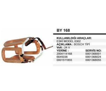 {DepartmanAdi} / MARŞ YASTIĞI 24V BOSCH TİP MERCEDES 302 EM 2004114168  {Ozet}