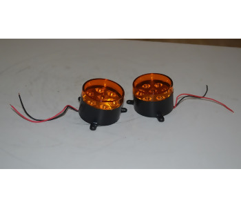 {Katagori} / STOP LAMBA NEOPLAN YUVARLAK 7 LEDLİ  SARI İÇ  12V  24V     3240LS 