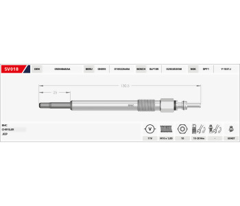 {Katagori} / KIZDIRMA BUJISI 11V B130.5-B25  GX123-CH180-DG176  BMC MEGASTAR CHEROKEE 2.5  CHRYSLER VOYAGER 2.5  