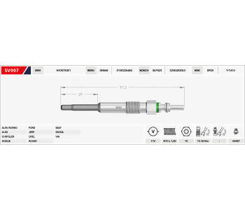{Katagori} / KIZDIRMA BUJISI 11V B97.5-B29  GX98 VW T5 1.9 LT35 BORA GOLF POLO 1.4 A2 SEAT 1.4 SKODA 1.4 FRONTERA 