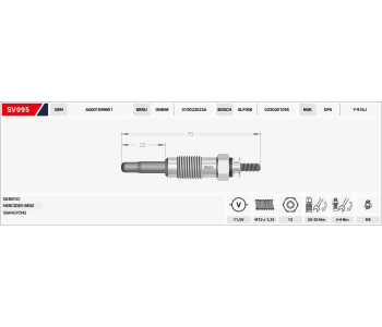 {Katagori} / KIZDIRMA BUJISI 11.5V B70-B22  GX41-GX70-SX70 DAEWOO 2.9 SPRINTER 208 308 VITO 190D 200D SSANGYONG  