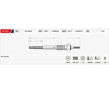 {Katagori} / KIZDIRMA BUJISI 20.5V B91-B24  GJ10IS ISUZU ELF 155 253 254 256 350  