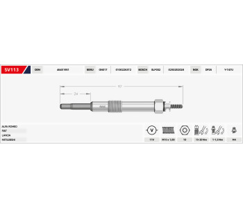 {Katagori} / KIZDIRMA BUJISI 11V B95-B24  GX95 ALFA ROMEO 1.9 2.4 FIAT BRAVO MAREA MARENGO 1.9 2.4  