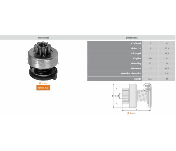 {DepartmanAdi} / MARŞ DİŞLİ 9D BOSCH TİP VW MERCEDES LT35 PASSAT      F53630      Z925  SDR1067  1986SE1623 {Ozet}