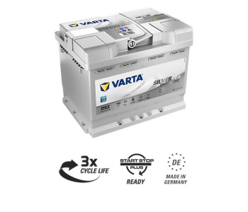 VARTA-12V60AAGM AKÜ 12V 60A START STOP      AGM  VARTA 