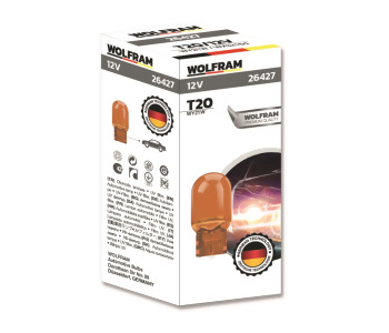 {Katagori} / 12V DİPSİZ AMPUL 21W T20 SARI    WOLFRAM 