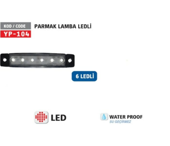 {DepartmanAdi} / PARMAK LAMBA LEDLİ YAN LAMBA BEYAZ {Ozet}