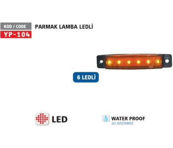 {DepartmanAdi} / PARMAK LAMBA LEDLİ YAN LAMBA SARI {Ozet}