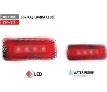 {Katagori} / KAŞ LAMBA LEDLİ KIRMIZI  MERCEDES 304   463542   0028200156  YP77K BK93LK 
