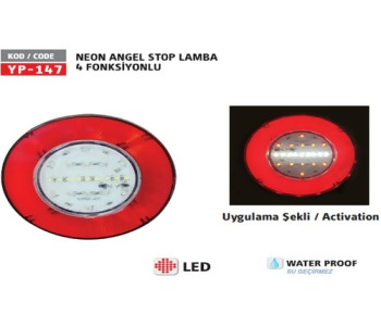 {DepartmanAdi} / STOP LAMBA 12V NEON 3 FONKSİYONLU YUVARLAK HAMBURGER TİP {Ozet}