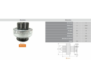 {DepartmanAdi} / MARŞ DİŞLİ 9D VALEO TİP BMW 335 435 530 730 730  X3 X5 X6    Z1765 {Ozet}