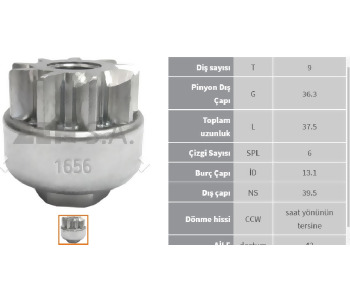 {Katagori} / MARŞ DİŞLİ 9D RAISMAN JOHNSON EVINRUDE 50HP 70HP                 Z1656 