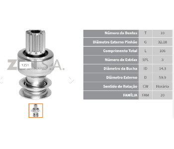 {Katagori} / MARŞ DİŞLİ 10D DELCO TİP          Z1351 Z968 