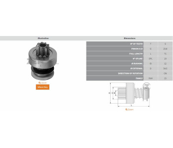 {Katagori} / MARŞ DİŞLİ 9D BOSCH TİP MERCEDES DİZEL EM  2*471-500   F53672   Z228  SDR1001 