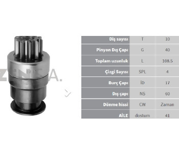 {Katagori} / MARŞ DİŞLİ 10D NİPPONDENSO TİP LESTER  0283001860      Z813  SDR3016 