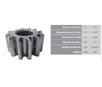 {DepartmanAdi} / MARŞ DİŞLİ UCU 12D B23.5 Ç44.5 BOSCH TİP DAF SCANİA TIR  2006382438    AC5394  AC5246  CAR237769 {Ozet}
